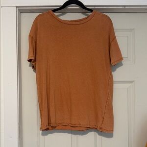 Aerie Short Sleeve Tee in Rust Orange